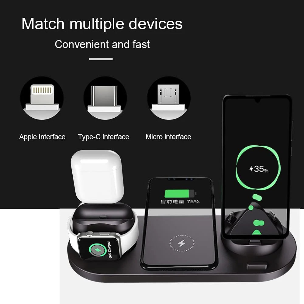 6-In-1 Wireless Charger Stand