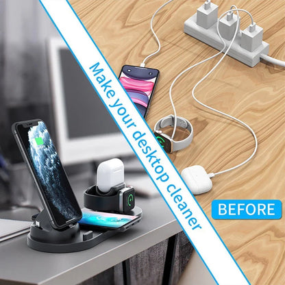 6-In-1 Wireless Charger Stand