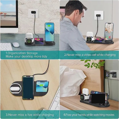 6-In-1 Wireless Charger Stand
